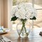 Spring Tabletop Decor – 6PCS White Silk Hydrangea Artificial Flowers for Home, Wedding & Party Centerpieces